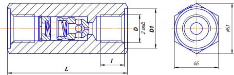 Конструктивная схема клапана