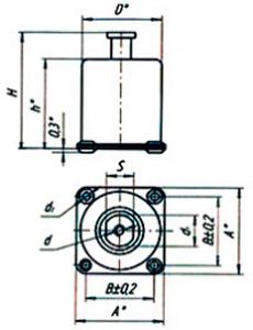 Рис.1. Чертеж АПНМ-2 амортизатора