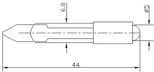 Рис.1. Габаритные размеры арматуры светодиодной АСКМ-С-12Л-5