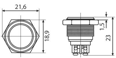 Рис.1. Схема кнопки TY 16-211A Scr 