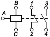 Рис.2. Схема подключения реле ЕЛ-12