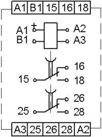 Рис.2. Схема подключения реле ВЛ-74М